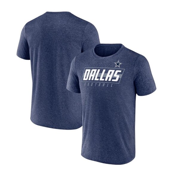 Men's Dallas Cowboys Team Heather Color Short‎ Sleeve Synthetic Crew Tee - NWT - Picture 1 of 3